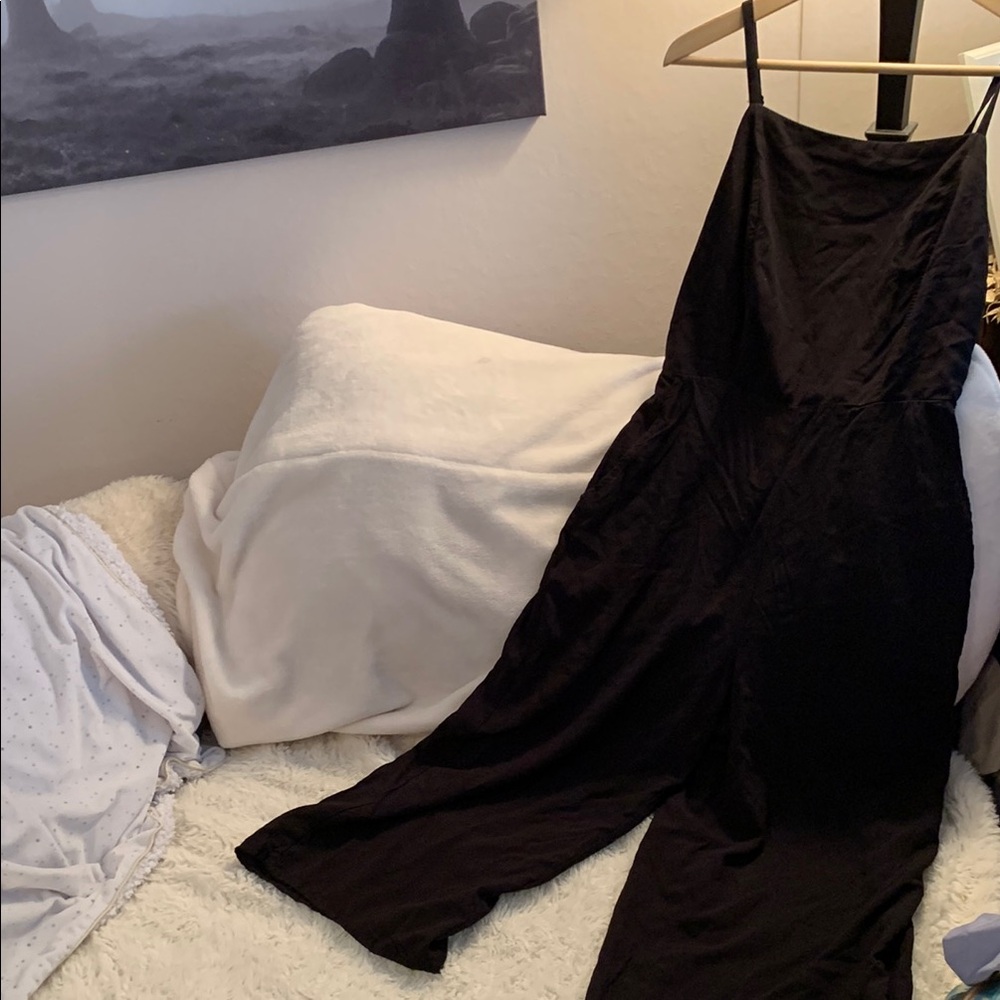 Old Navy Black Jumpsuit with Wide-Leg Palazzo Style
